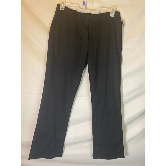 NEW NWT IZOD GIRLS SIZE 20 PLUS SCHOOL UNIFORM PANTS BLACK - Picture 1 of 2